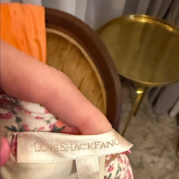 LoveShackFancy Pink and Cream Floral Maxi Skirt - Picture 8 of 11